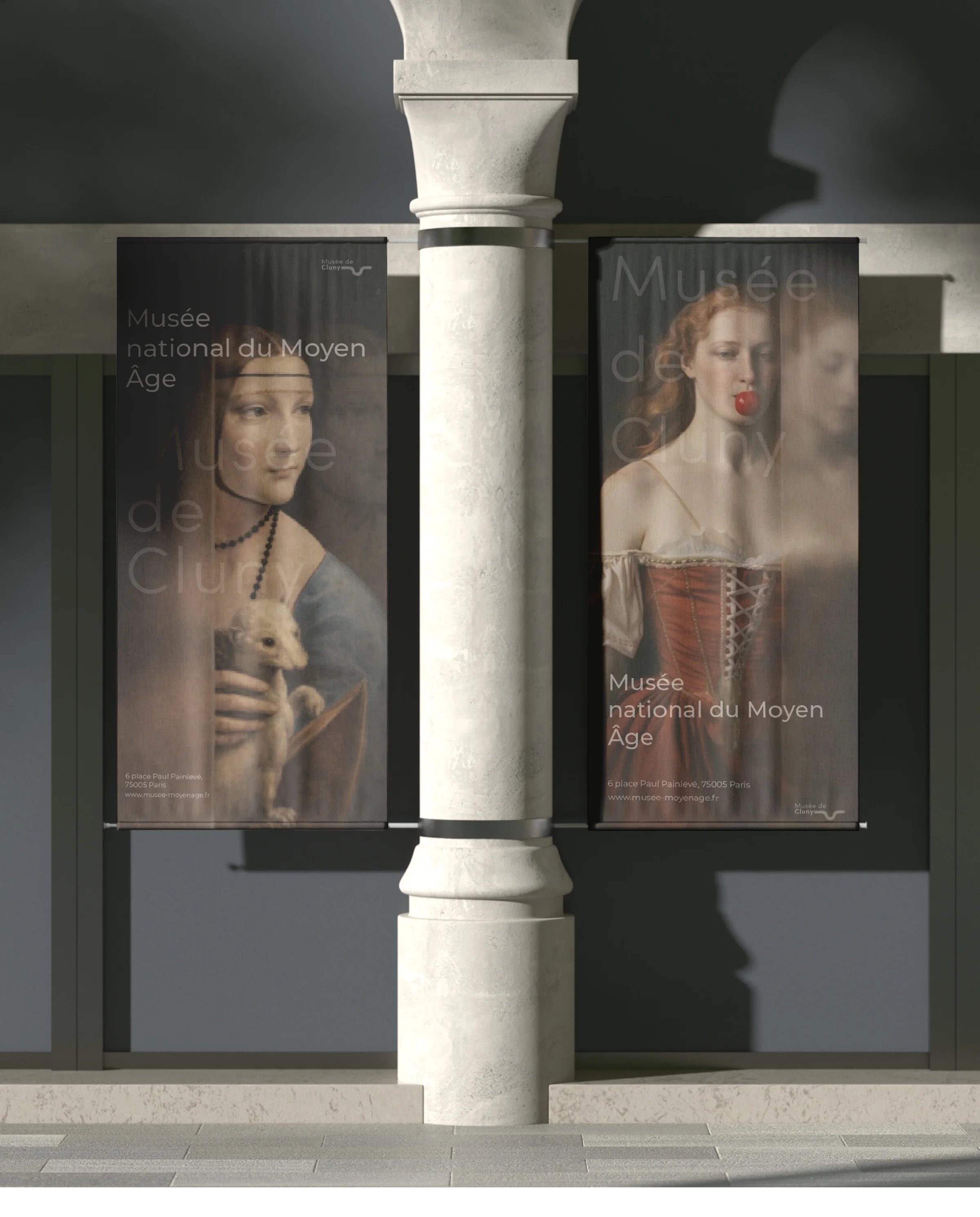 Musée de Cluny, Exterior banners